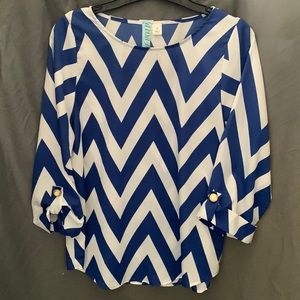 dina be chevron blouse